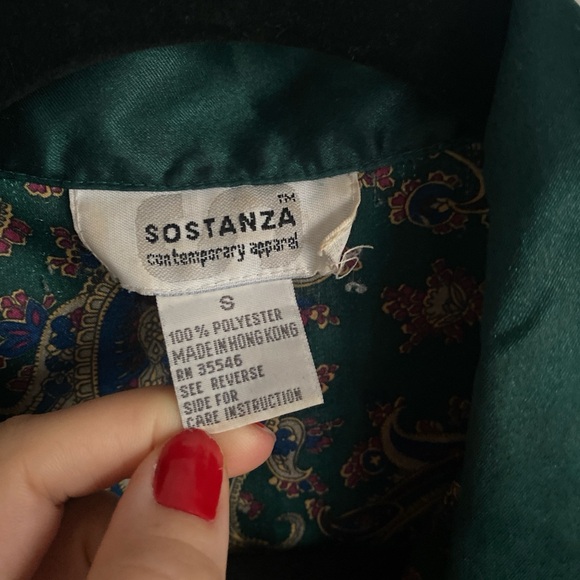 VTG Sostanza Paisley Shirt Dress - Picture 3 of 6